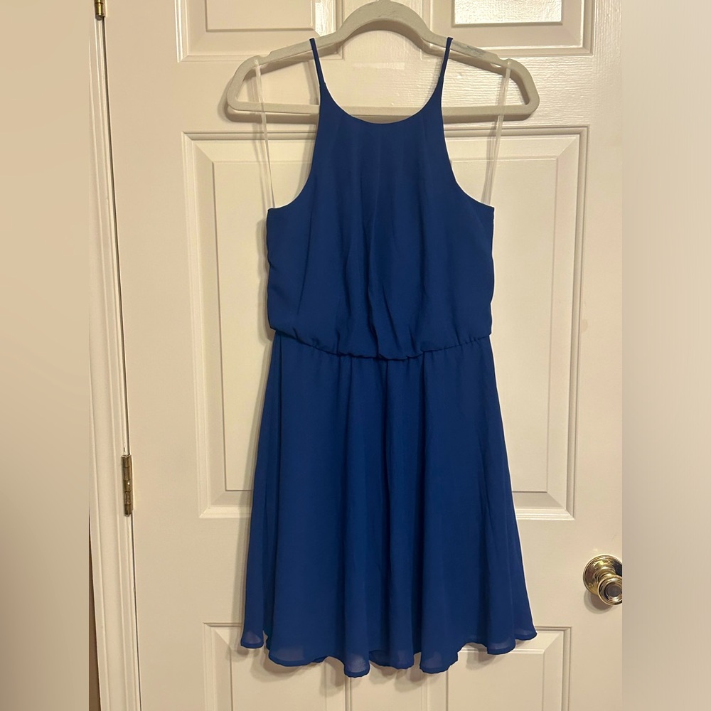 Blue Rain Blue Cinched Waist Dress NWT size Medium